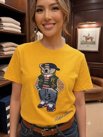 Ralph Lauren yellow western women's wear clothing tee
