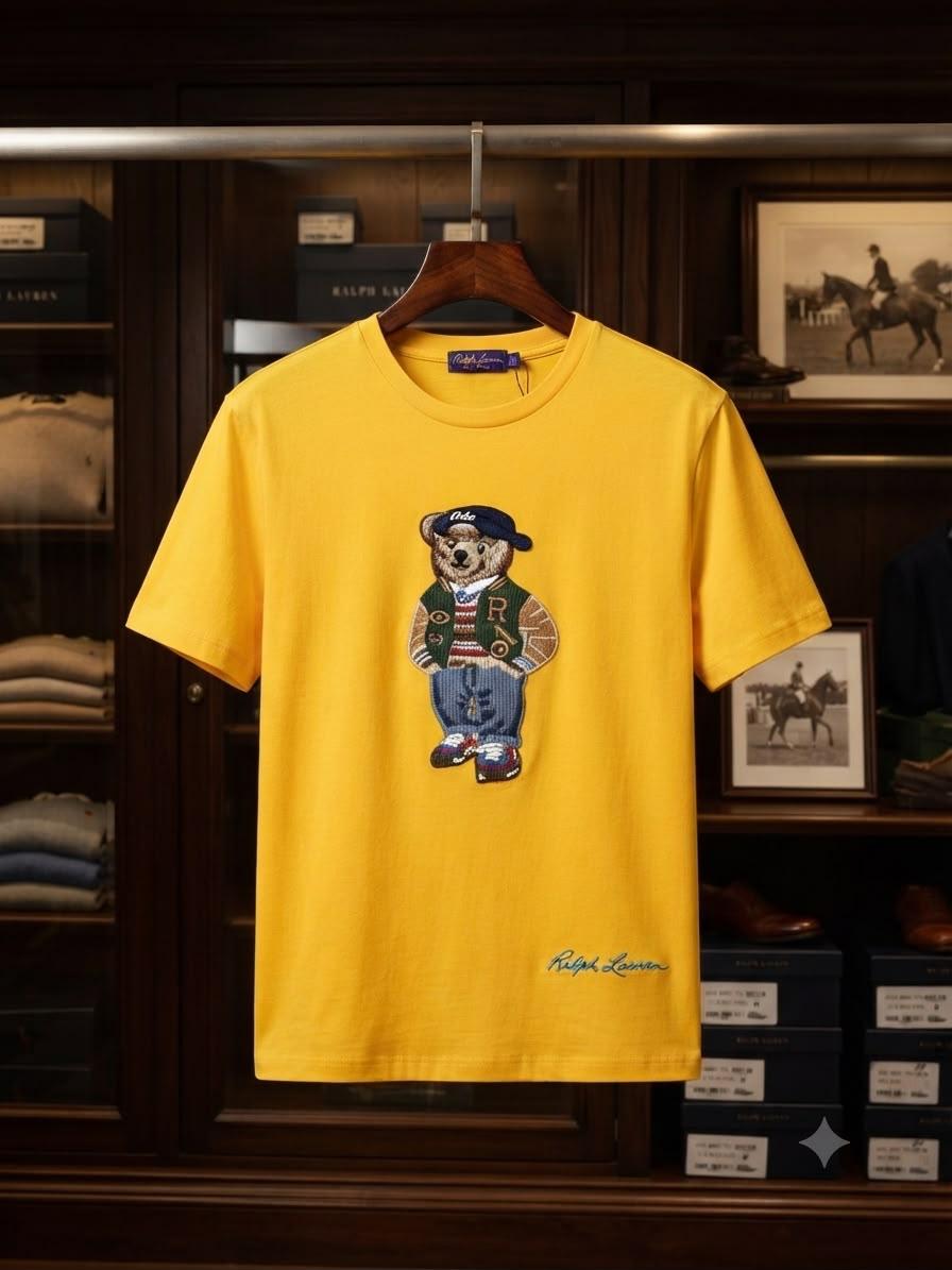 Ralph Lauren yellow women's t shirt Purple Label edition
