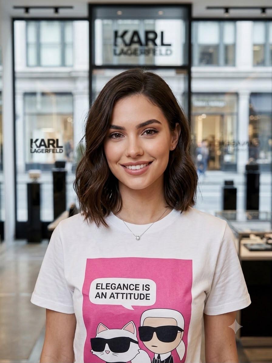 Karl Lagerfeld white western women's wear clothing
