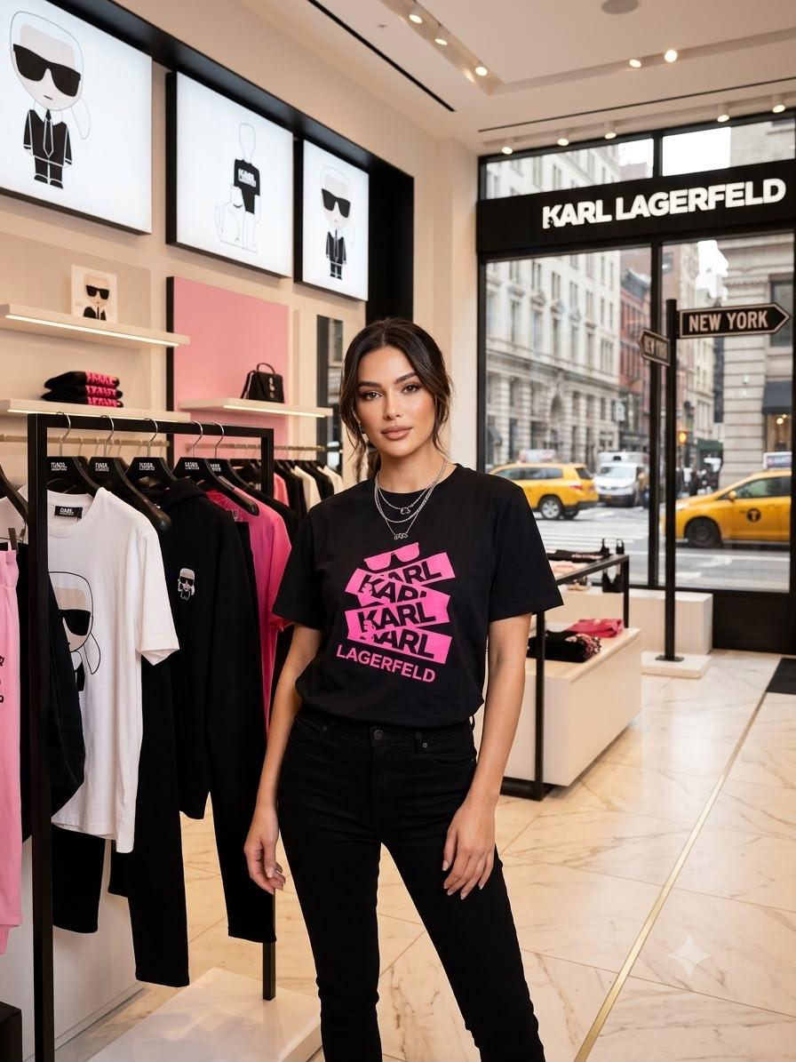 Premium black women's t shirt with luxury stone work
