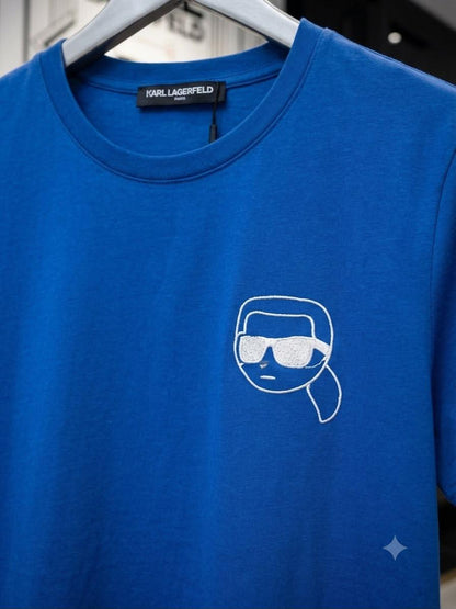 Blue womens summer tops Karl Lagerfeld women's wear
