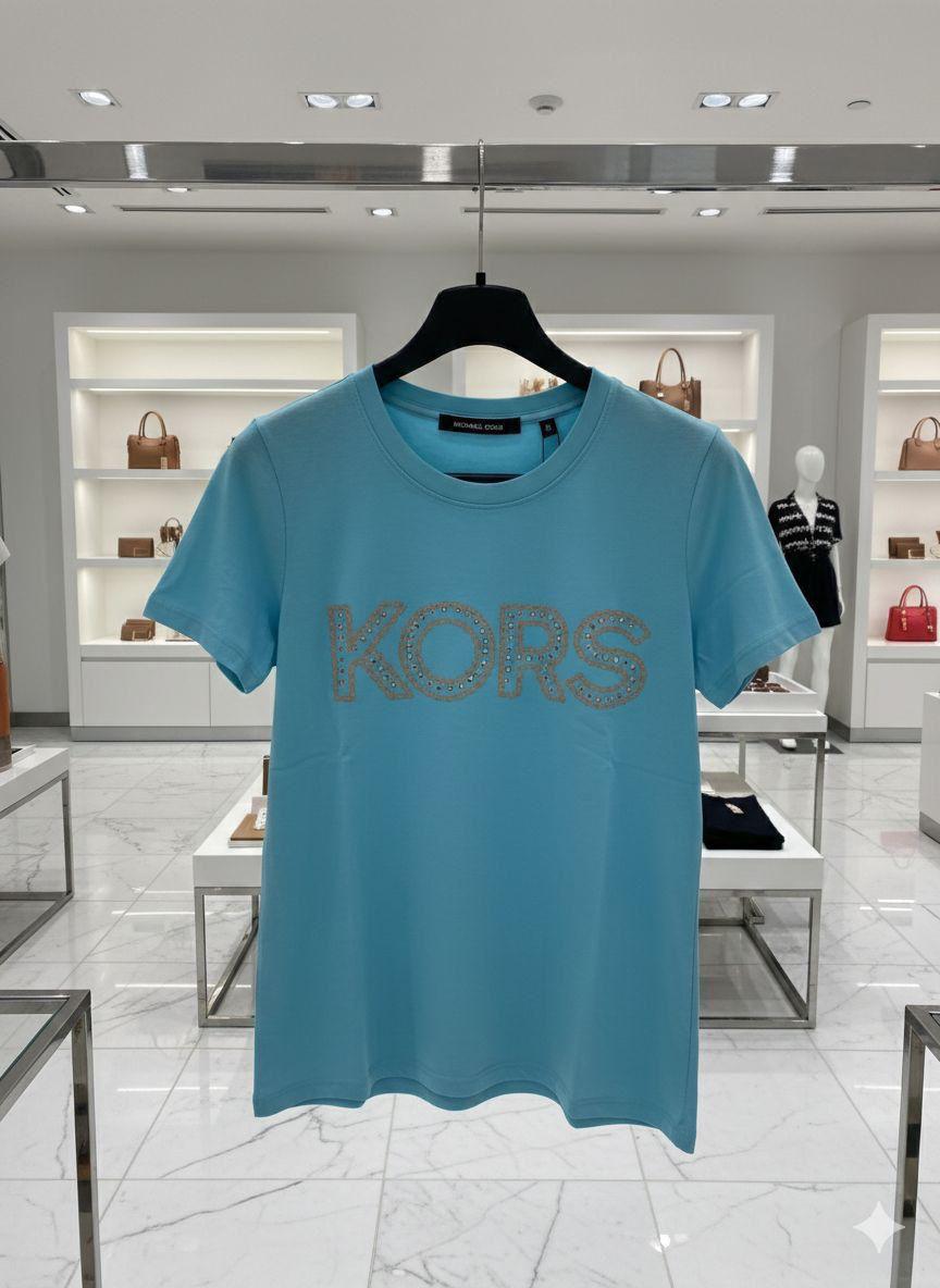 Sky blue womens summer tops premium women's wear
