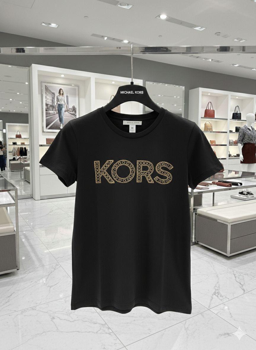 Michael Kors black women's t shirt premium womens summer top
