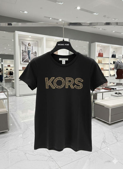 Michael Kors black women's t shirt premium womens summer top

