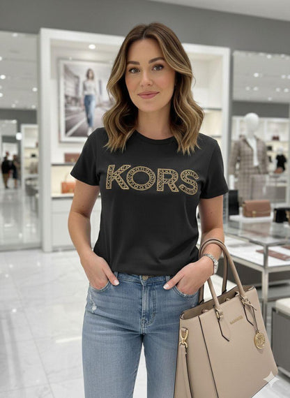 Michael Kors black western women's wear clothing tee
