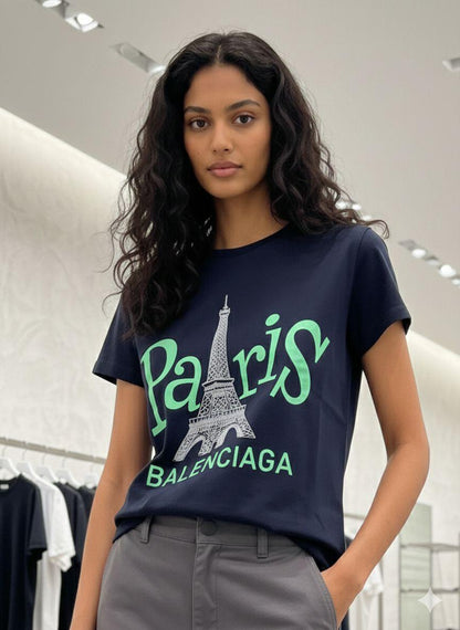 Navy womens summer tops premium women's wear
