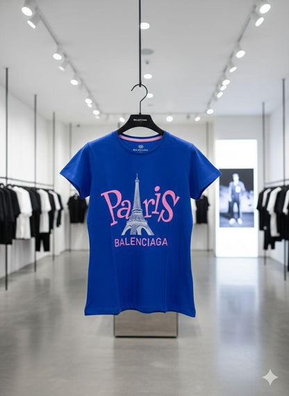 Blue womens summer tops Balenciaga women's wear
