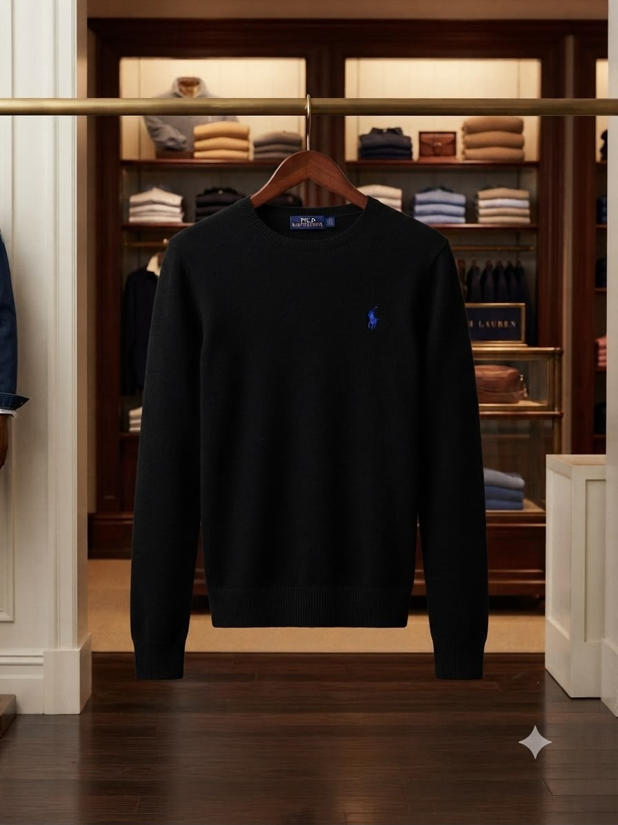Ralph Lauren black women's pullover premium women's wear
