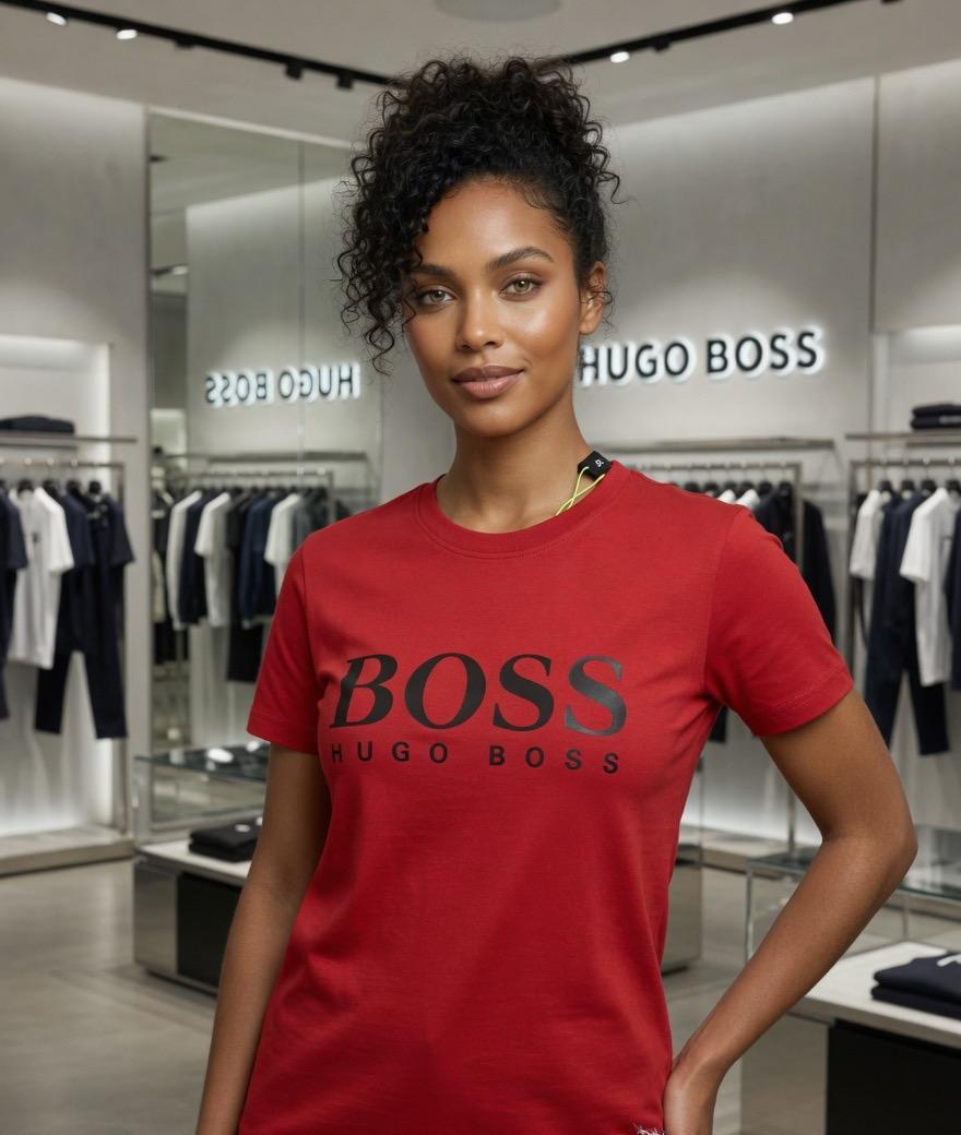 Premium red women's t shirt 290 GSM cotton
