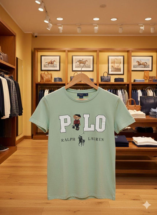 Ralph Lauren light green women's t shirt premium womens summer top
