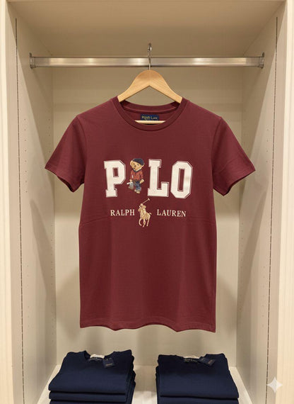 Ralph Lauren wine women's t shirt premium womens summer top
