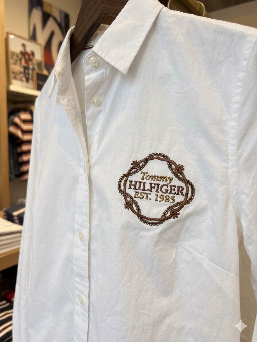 White womens summer tops Tommy Hilfiger women's wear
