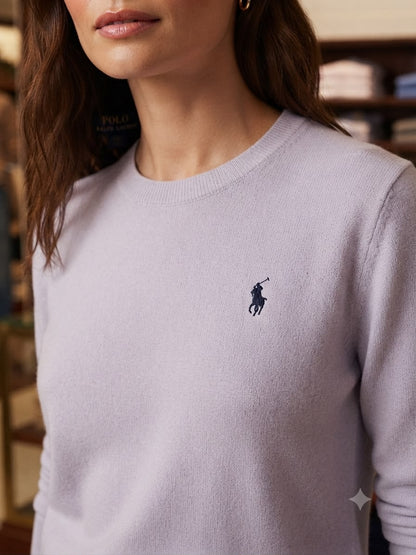 Ralph Lauren lilac premium knit pullover for women
