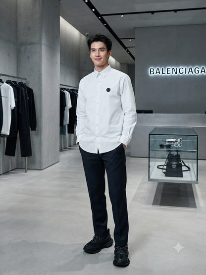 BALENCIAGA 2026 premium white cotton shirt fashion wear
