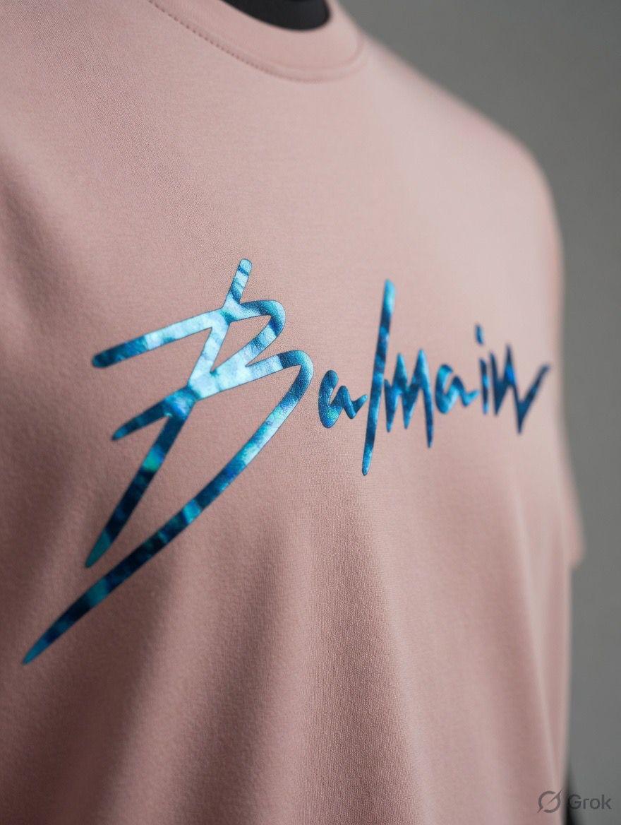 Pink womens summer tops Balmain women's wear
