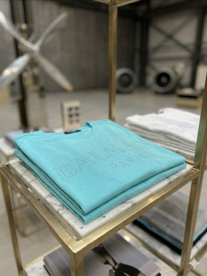 Premium sky blue women's t shirt designer wear
