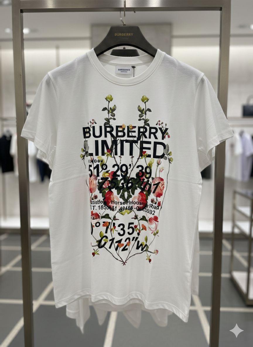 White womens summer tops Burberry women's wear
