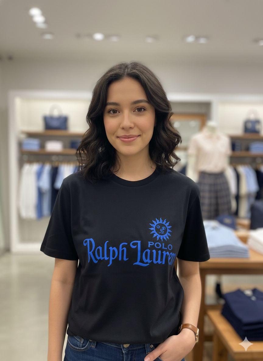 Ralph Lauren black western women's wear clothing premium tee