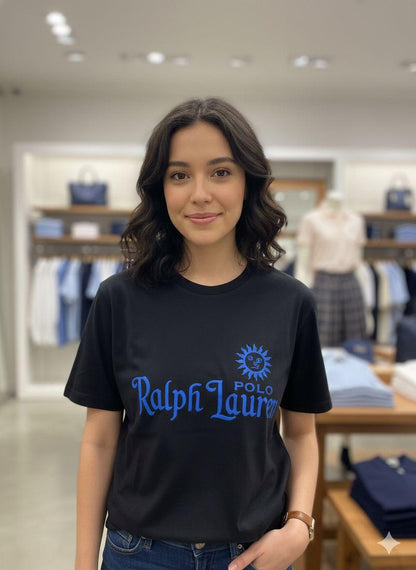 Ralph Lauren black western women's wear clothing premium tee
