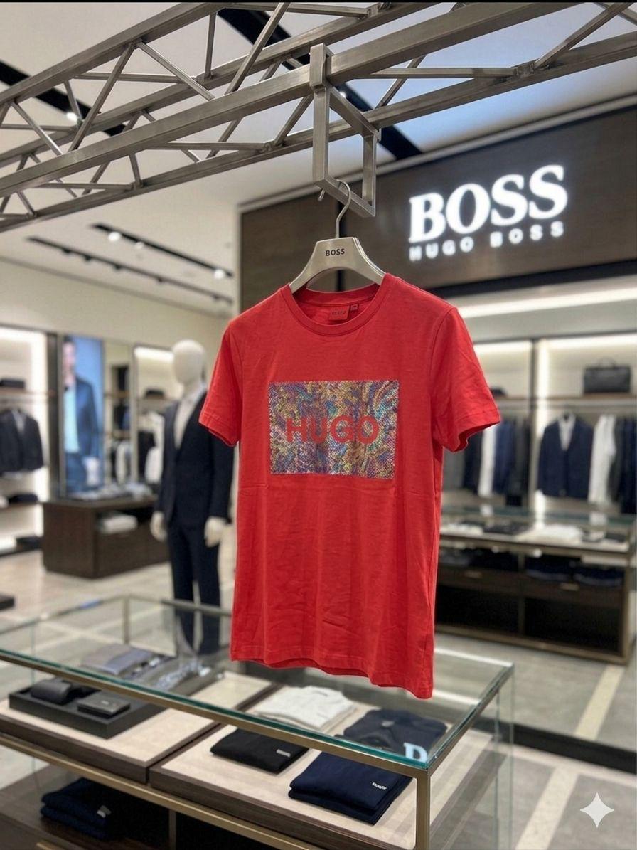 Hugo Boss red women's t shirt premium cotton summer top