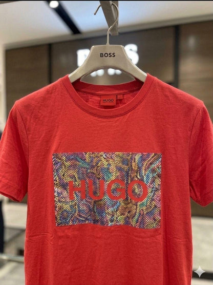 Red womens summer tops Hugo Boss women's wear