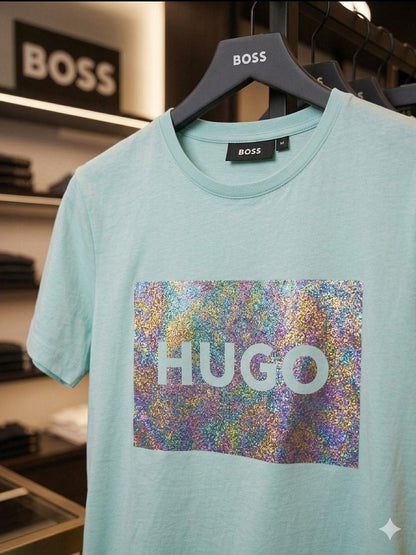 Light Blue womens summer tops Hugo Boss women's wear. 