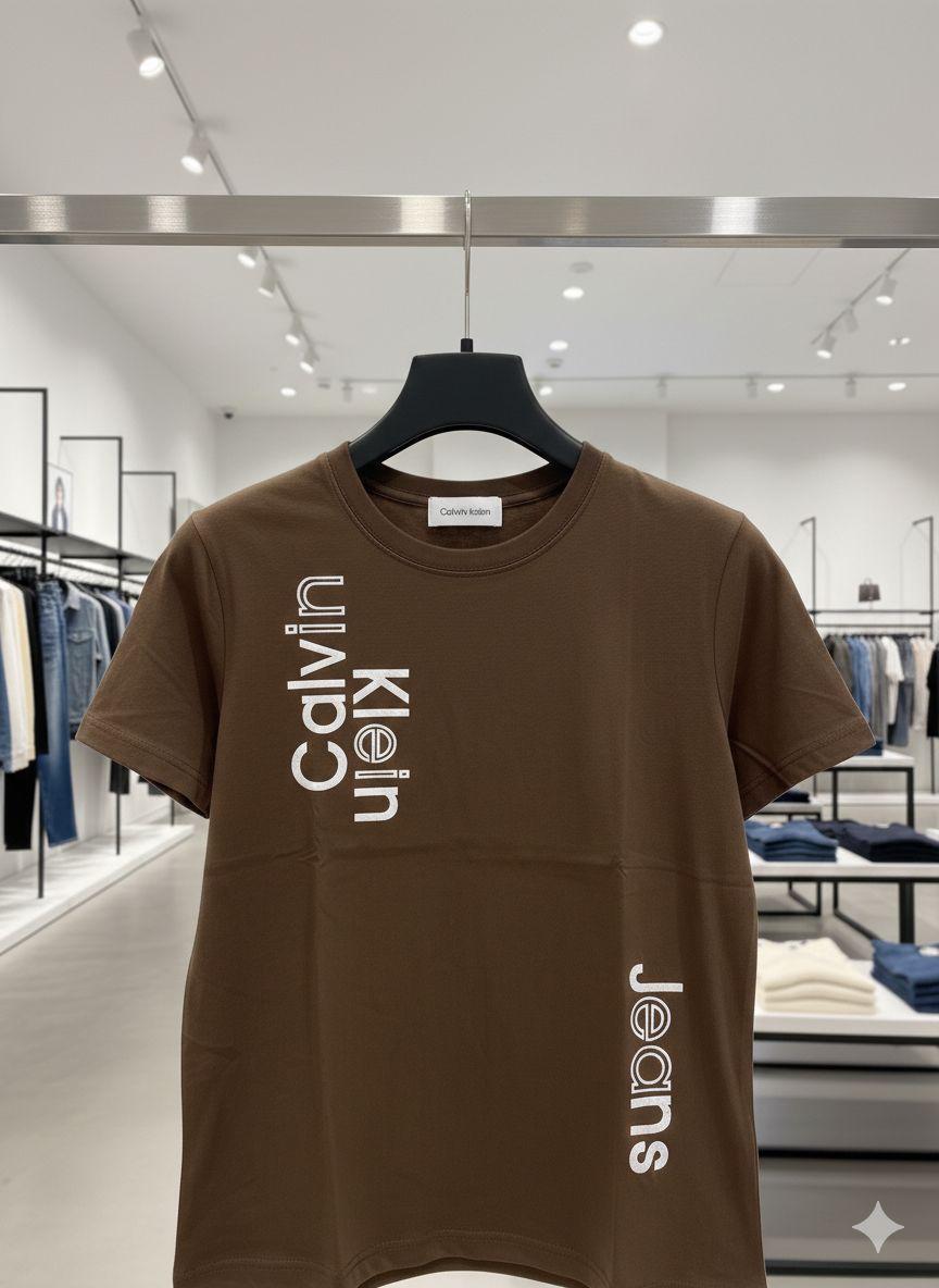 Brown womens summer tops Calvin Klein women's wear