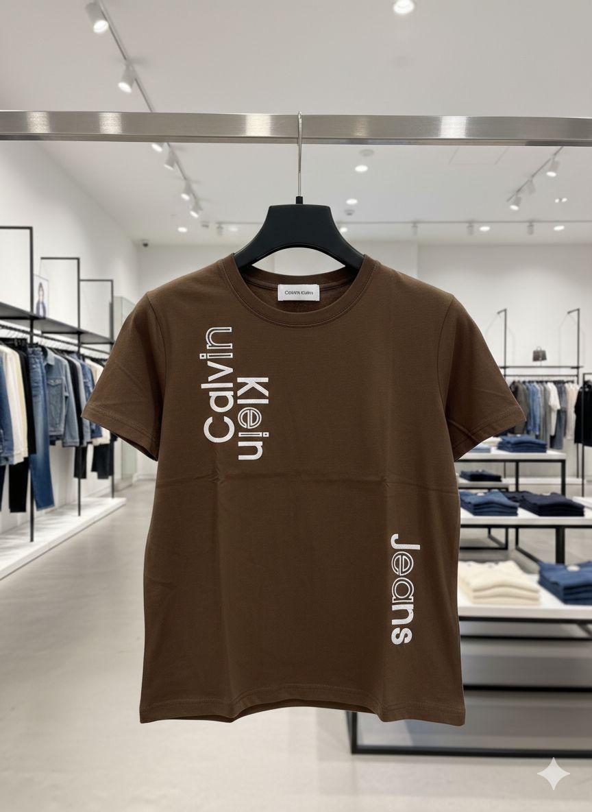 Calvin Klein brown women's t shirt premium cotton summer top