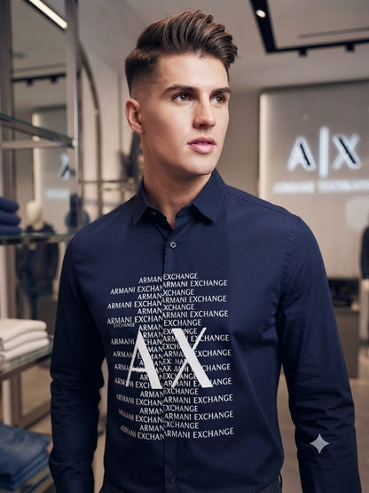 ARMANI 2026 blue shirt celebrity fashion trend