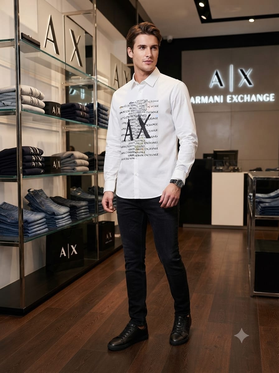 ARMANI 2026 white fashion shirt original accessories