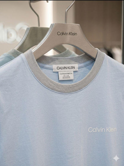 Sky blue womens summer tops Calvin Klein women's wear