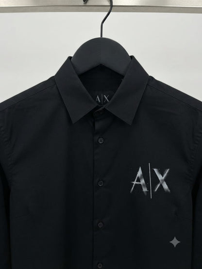 ARMANI 2026 black shirt celebrity fashion trend