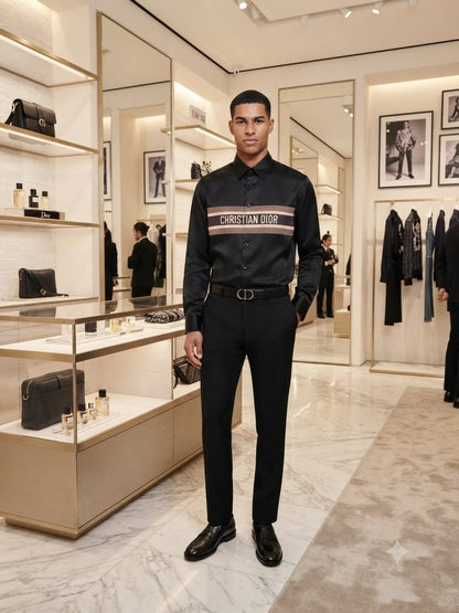 DIOR 2026 premium black cotton shirt fashion wear
