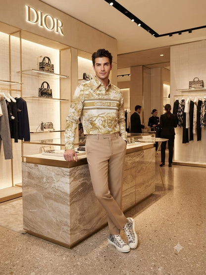 DIOR 2026 premium beige cotton shirt fashion wear
