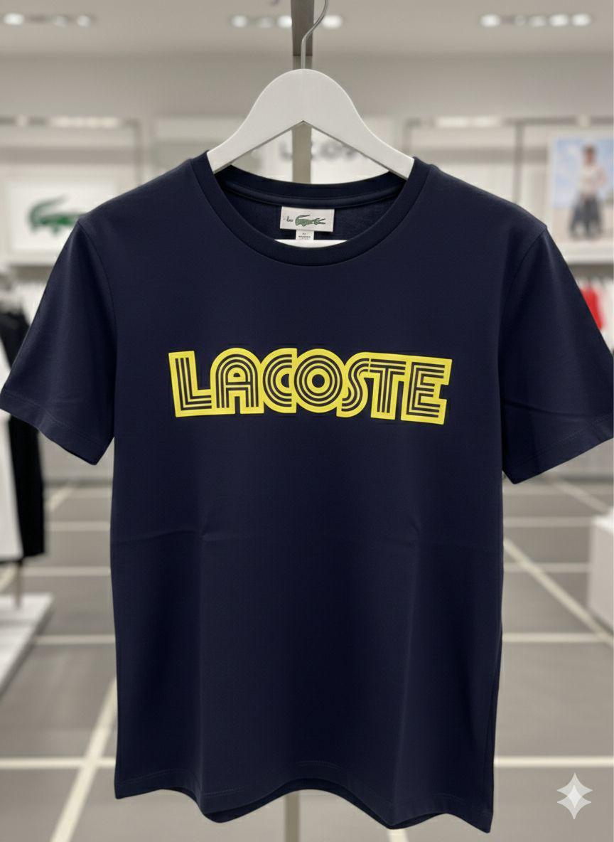 Lacoste navy blue western women's wear clothing tee