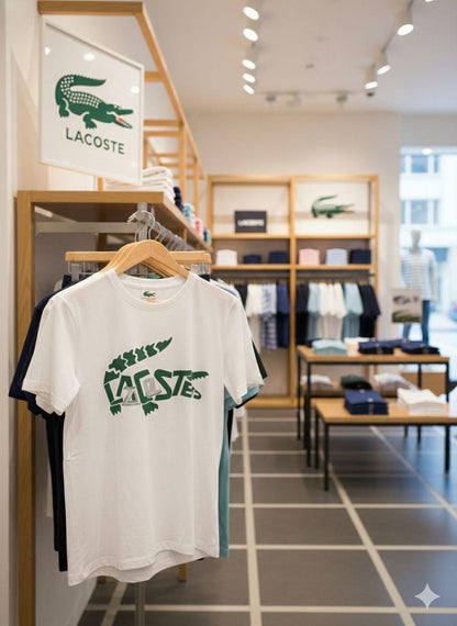 White womens summer tops Lacoste women's wear
