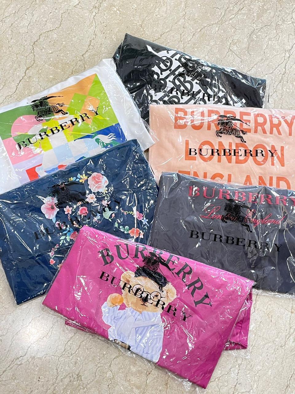Premium Burberry womens summer tops colour collection