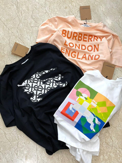 Burberry western women's wear clothing premium Lycra t shirts