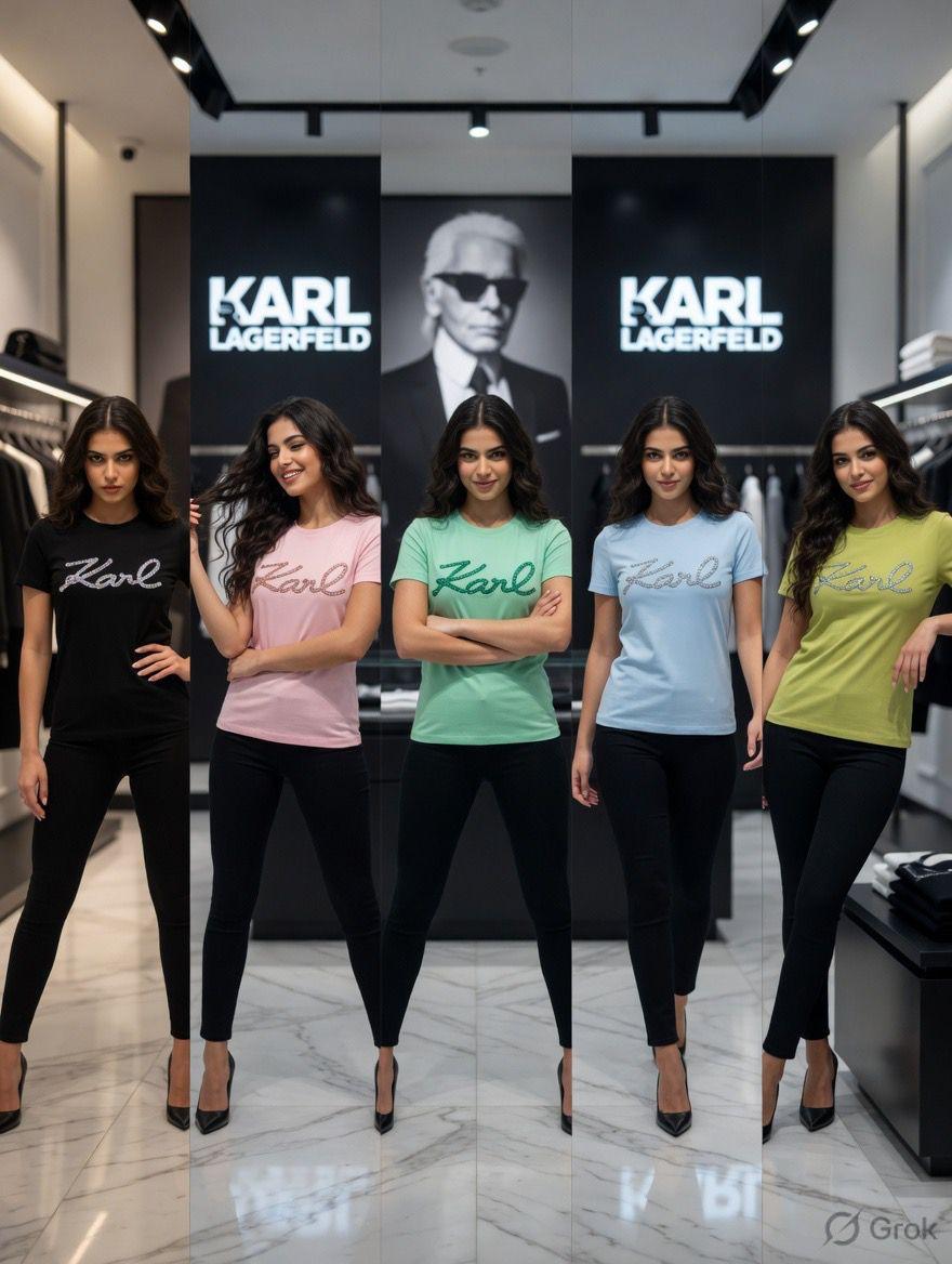Karl Lagerfeld Women's Oversized T Shirt | Baggy Summer Tops FASHION MYST