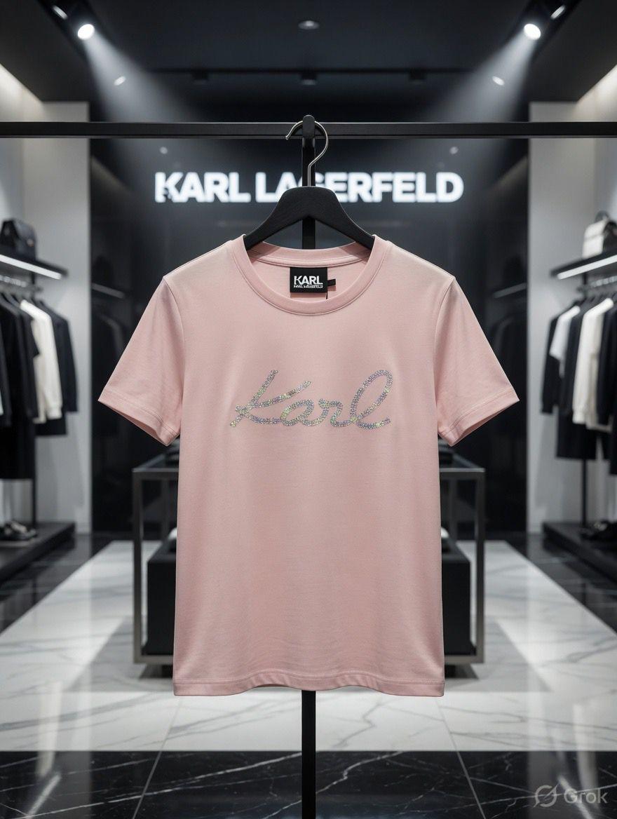 Karl Lagerfeld Women's Oversized T Shirt | Baggy Summer Tops FASHION MYST