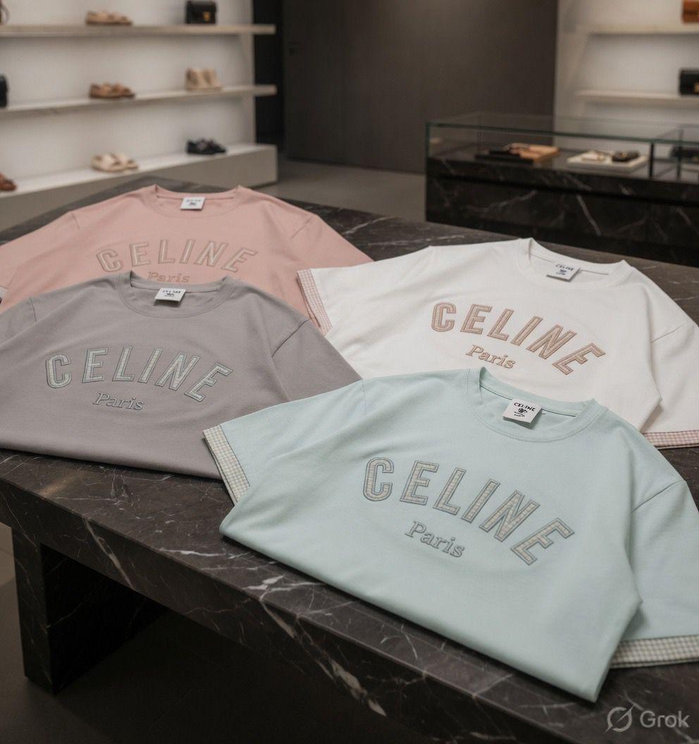 Premium Celine womens summer tops collection in multiple colours