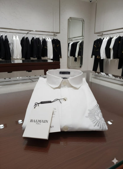BALMAIN 2026 white premium shirt original accessories intact