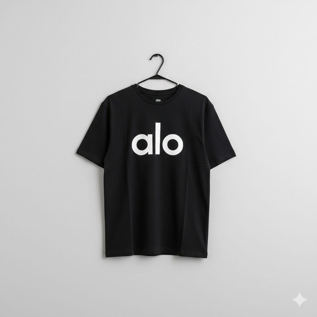 ALO black women's t shirt premium womens summer tops
