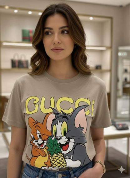 Gucci cream western women's wear clothing premium tee