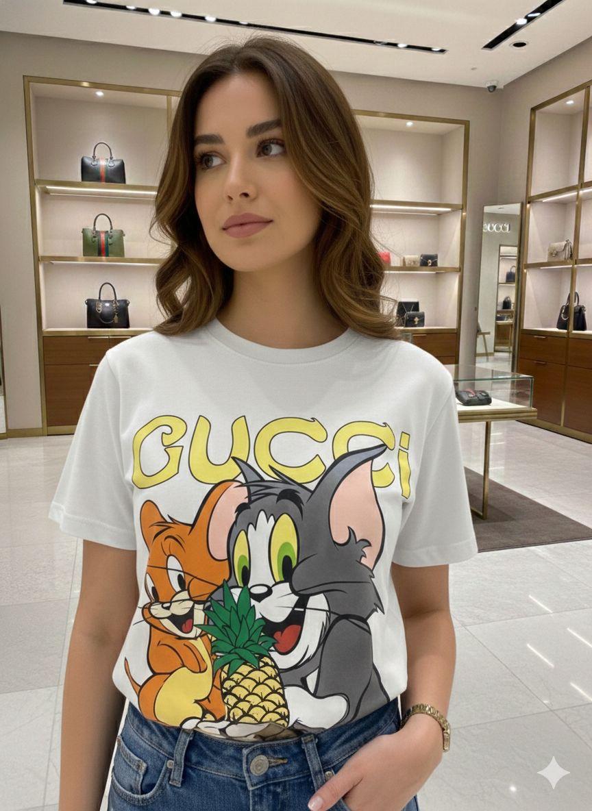 Gucci white western women's wear clothing premium tee