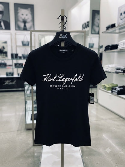 Karl Lagerfeld navy women's t shirt premium womens summer tops