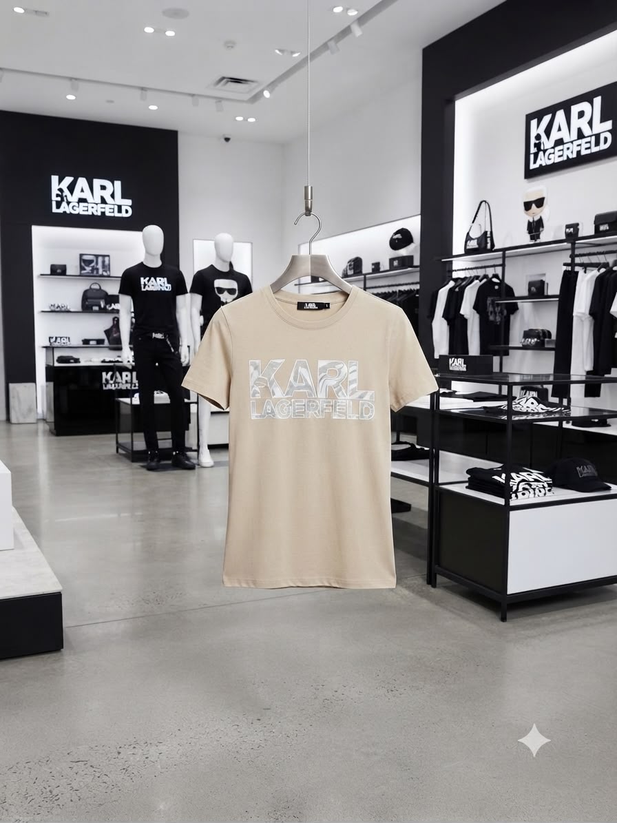 Karl Lagerfeld cream women's t shirt premium womens summer tops