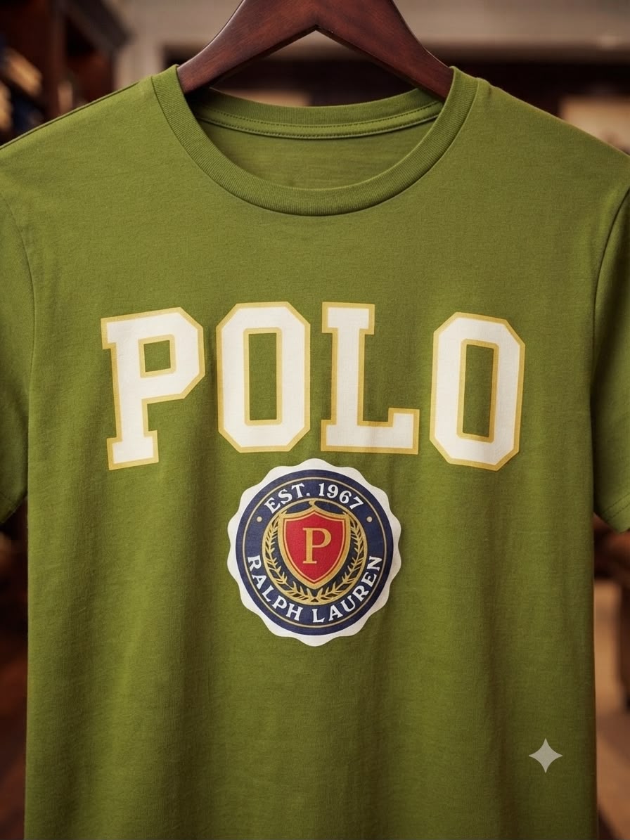 Olive green women's wear Ralph Lauren relaxed fit t shirt