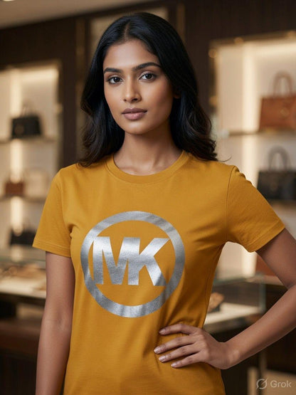 Michael Kors yellow western women's wear clothing tee