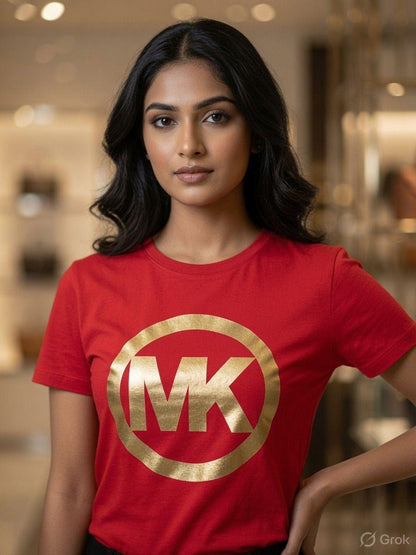 Michael Kors red western women's wear clothing tee